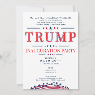 2025 President Donald Trump Inauguration Party Invitation