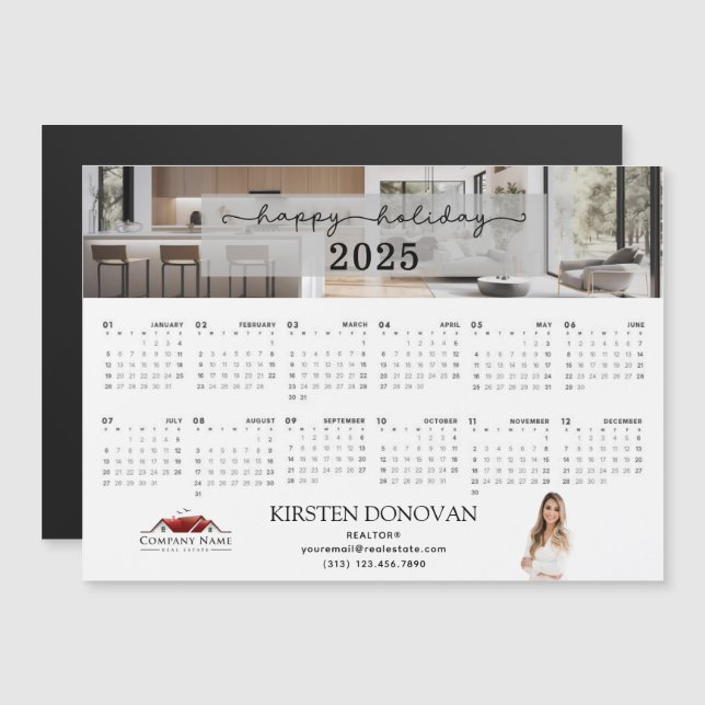 2025 Real Estate Realtor Marketing Calendar (Front/Back)