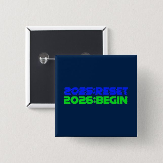 2025:RESET/2026:BEGIN Button (Front & Back)
