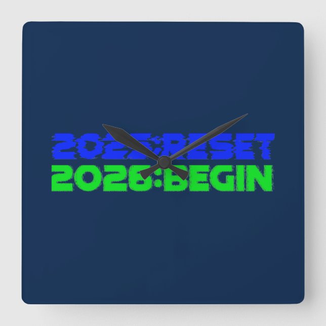 2025:RESET/2026:BEGIN Clock (Front)