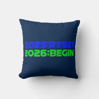 2025:RESET/2026:BEGIN Pillow