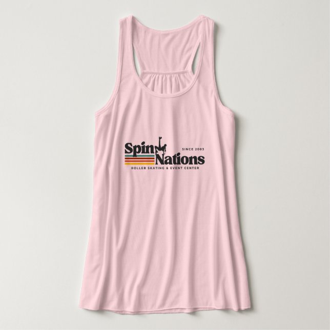 2025 Retro SpinNations Hoodie Tank Top (Design Front)