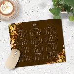 2025 Rustic Brown Fall Eucalyptus Calendar Mouse Pad<br><div class="desc">2025 Modern Elegant Rustic Brown Fall Eucalyptus Greenery Calendar Mouse Pad featuring a simple,  minimalist year-at-a-glance calendar. 🌟 This is for 2025 Only. Please contact us at cedarandstring@gmail.com if you need assistance with the design or matching products.</div>