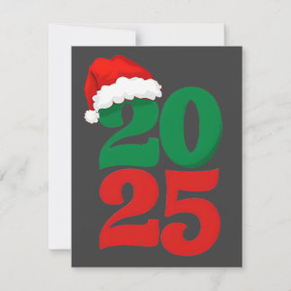 2025 Santa Hat – Festive Christmas Countdown Holiday Card