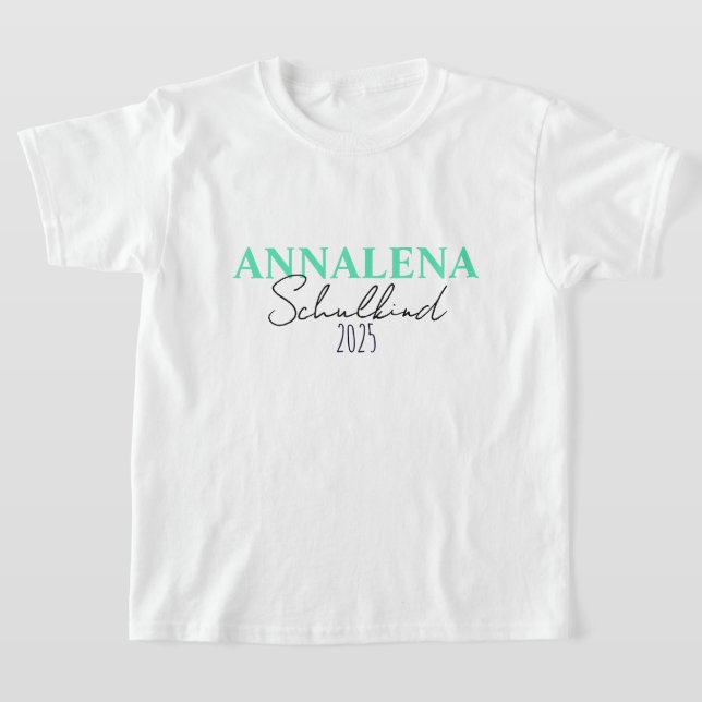 2025 schoolchild - turquoise | training T-Shirt (Laydown)