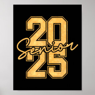 2025 Senior Cl High School College Graduation Oran Poster