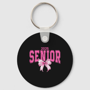 2025 Senior Coquette Cl Of 2025 Graduation Pink Bo Keychain