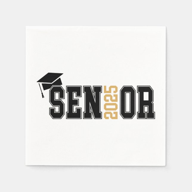 2025 Senior Graduate  Napkins (Front)