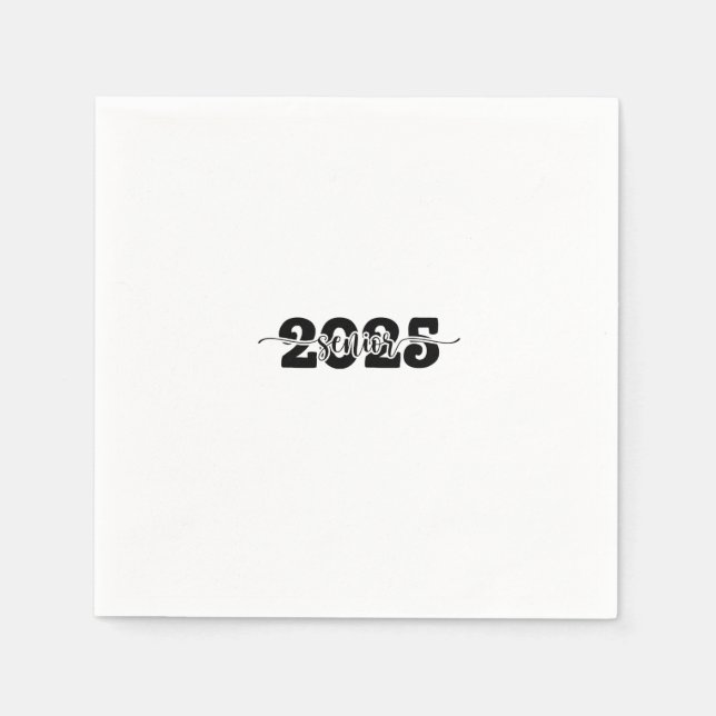  2025 Senior Graduation Class of 2025 School  Napkins (Front)