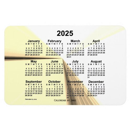 2025 Sepia Vanishing Point Calendar by Janz 4x6 Magnet