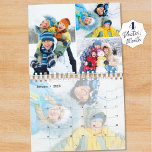 2025 Simple Custom Photo Collage 4 Per Month Calendar<br><div class="desc">Create your own custom personalized photo collage calendar with 4 photos per month utilizing this simple, easy-to-upload photo collage template including a full-bleed photo behind the calendar grid page. Ideal to feature favorite family, kids and pet pictures or showcase your photography to enjoy throughout the year. OPTIONS: Shown in SMALL...</div>