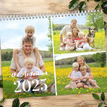 2025 Simple Personalized Photo Collage Monthly  Calendar<br><div class="desc">Introducing our delightful 12-Month Wall Calendar, the perfect blend of family memories, adorable pets, and modern simplicity. Each month features a unique photo collage with three curated images, capturing the joys and laughter of family life and the charm of your beloved pets. Key Features: Personalized Photo Collages: Each month showcases...</div>