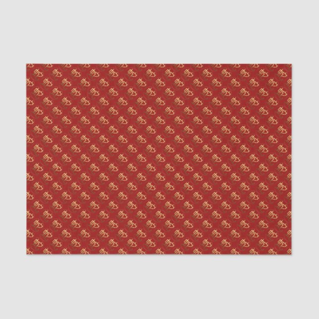 2025 Snake Year Gold embossed effect Tissue paper (Front)