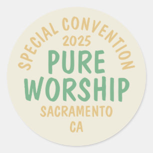 2025 Special Convention JW Classic Round Sticker