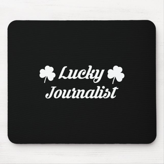 2025 St Patricks Day Journalist Media Tv News Repo Mouse Pad (Front)