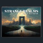 2025 Strange Realms 1 Fantasy Art Calendar<br><div class="desc">Introducing our "Strange Realms" Wall Calendar, your passport to a year-long journey through enchanting and otherworldly landscapes! Lose yourself in the mesmerizing beauty of fantastical realms that defy imagination. This meticulously curated calendar features 12 stunning illustrations, each capturing the essence of a unique and surreal world. Every month, you'll explore...</div>