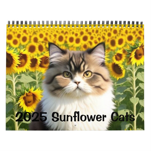 2025 Sunflower Cats Calendar (Cover)