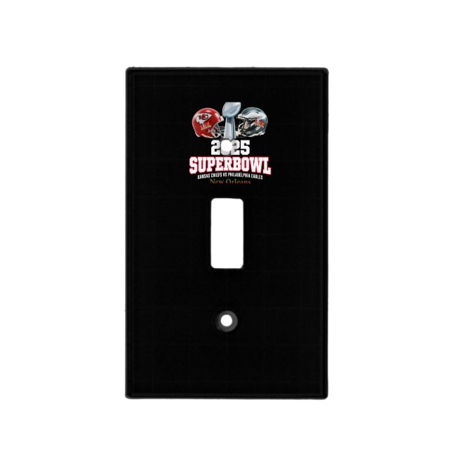 2025 Super Bowl Showdown  Light Switch Cover (Front)