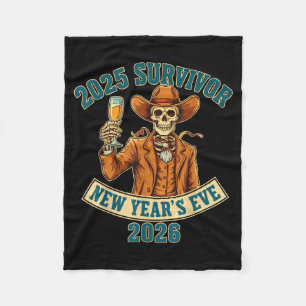 2025 Survivor New Year's Eve 2026  Fleece Blanket