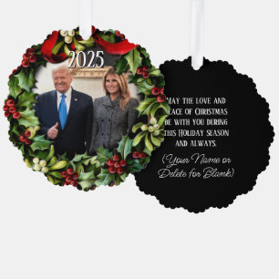 2025 Trump Christmas Card Photo Holiday Greeting