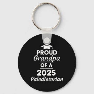 2025 Valedictorian Grandpa 2025 College Graduation Keychain
