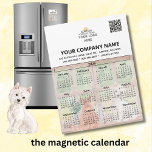 2025 Veterinarian Magnet Calendar Logo QR Code<br><div class="desc">This 2025 Magnet for a Veterinarian -- with a cat and dog - calendar Business Name Logo QR Code packs quite a punch -- (other sizes available) -- has a full year calendar as well as all your business information -- including logo and QR code. A handy marketing giveaway for...</div>