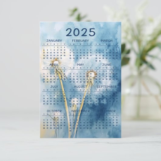 2025 Vintage Dandelion Background (Standing Front)