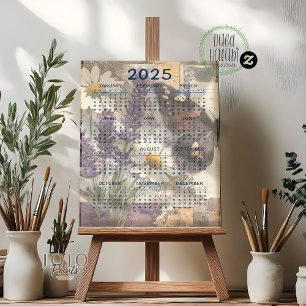 2025 Vintage Floral Junk Journal Foam Board