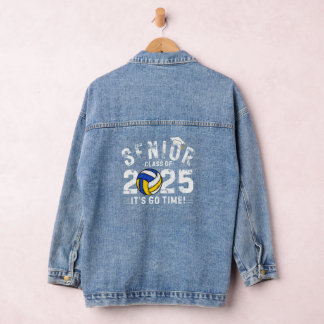 2025 Volleyball Player- Class of 2025 -Graduation Denim Jacket