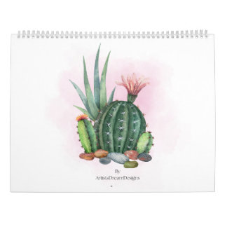 2025 Watercolor Desert Wall Calendar