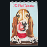 2025 Whimsical Dog Calendar - Small<br><div class="desc">Featuring 12 original dog portraits by Beth Whitlow,  this 2024 wall calendar is sure to fill your year with joy!

Artwork ©Beth Whitlow

Visit bethwhitlow.com to see more!</div>