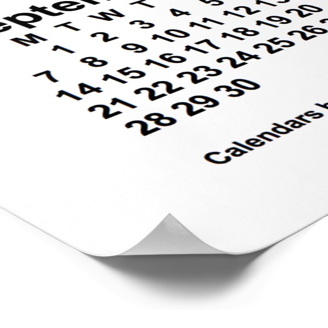 2025 White Wall Calendar by Janz Poster | Zazzle