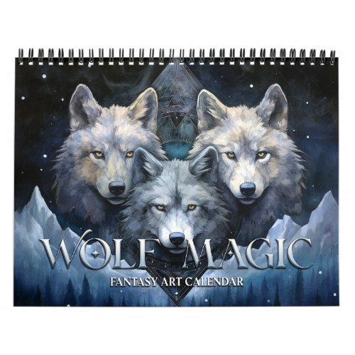 2025 Wolf Magic 2 Fantasy Art Calendar