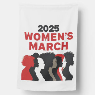 2025 Women’s March Equality Empowerment Women House Flag
