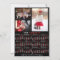 2025 Year Calendar Black Red Personalized Photo