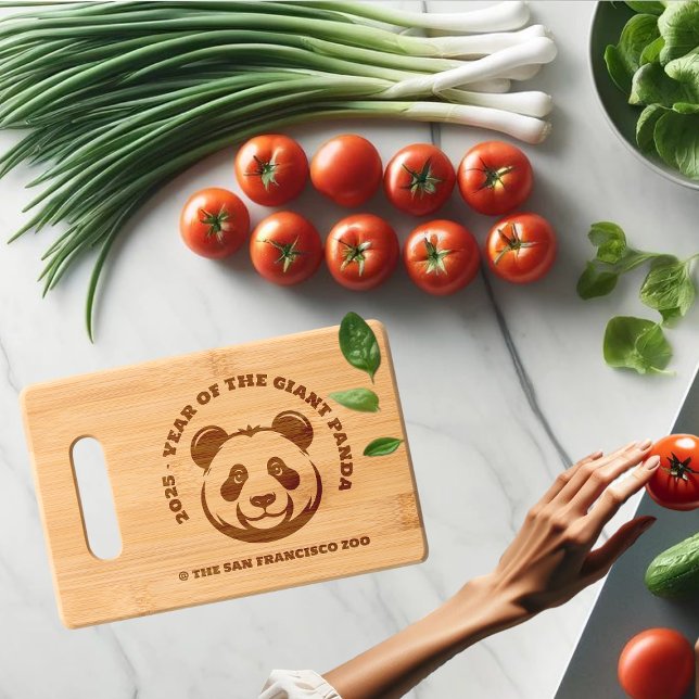 2025 - Year of the Giant Panda @ San Francisco Zoo Engraved Cutting Board (Creator Uploaded)
