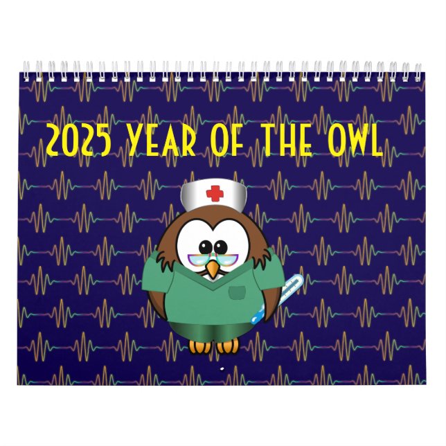 2025 year of the owl calendar (Cover)