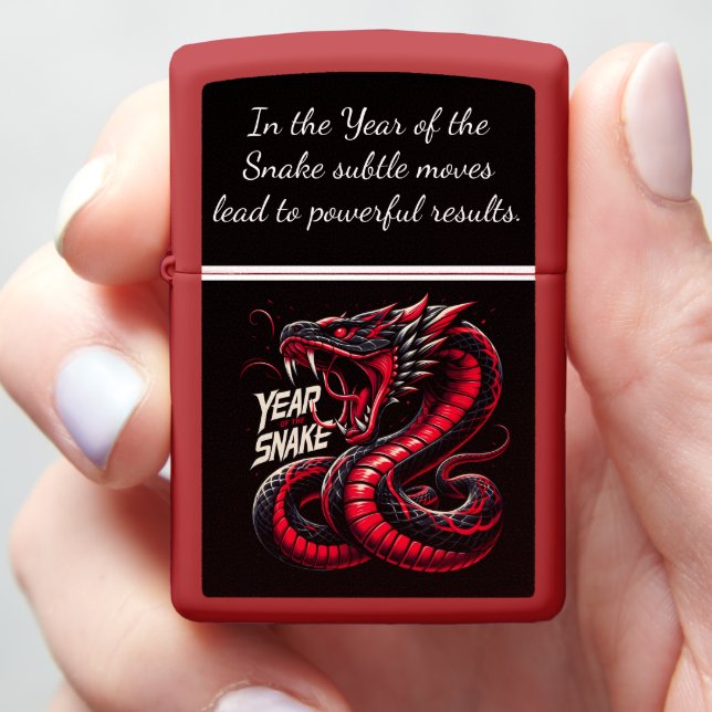 2025: year of the snake celebration zippo lighter (In Hand)