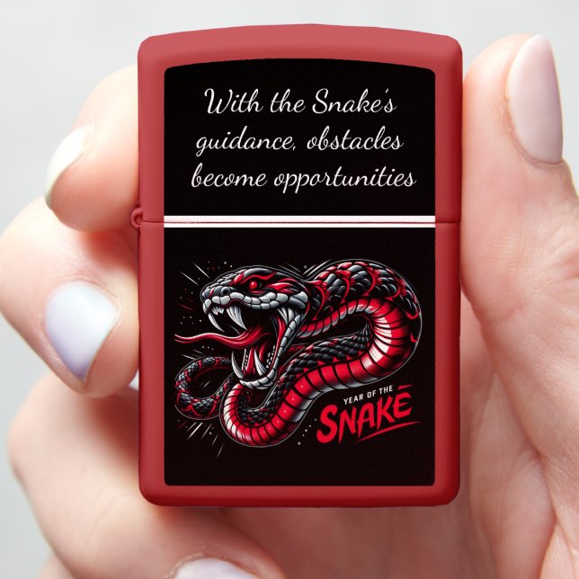 2025: year of the snake celebration zippo lighter (In Hand)