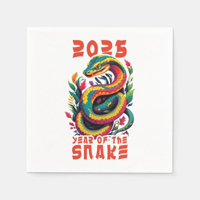 2025 Year Of The Snake Napkins (Front)