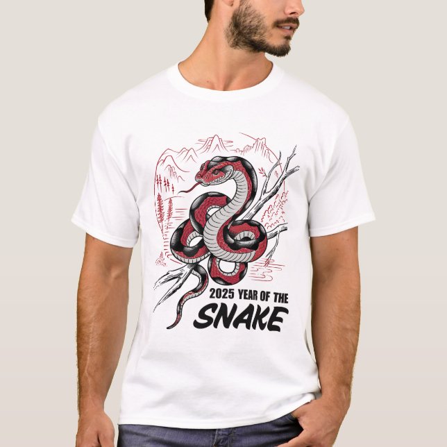 2025 Year Of The Snake  T-Shirt (Front)