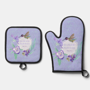 2025 year text JW Oven Mitt & Pot Holder Set