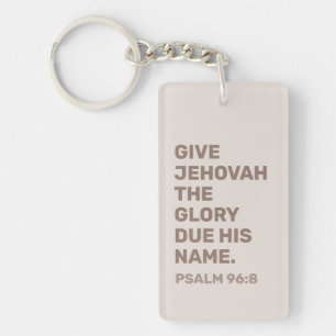 2025 Year Text Keychain – Psalm 96:8 JW Keychain