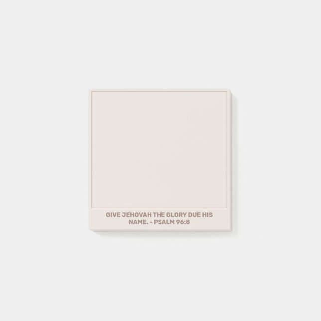 2025 Year Text Psalm 96:8 | JW Post-it Notes (Front)