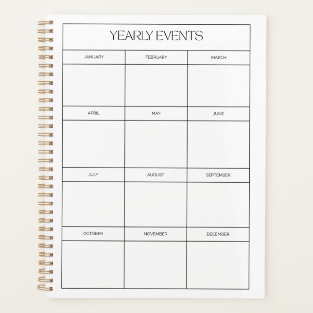 2025 Yearly Planner | Minimalist Wall Calendar (Front)