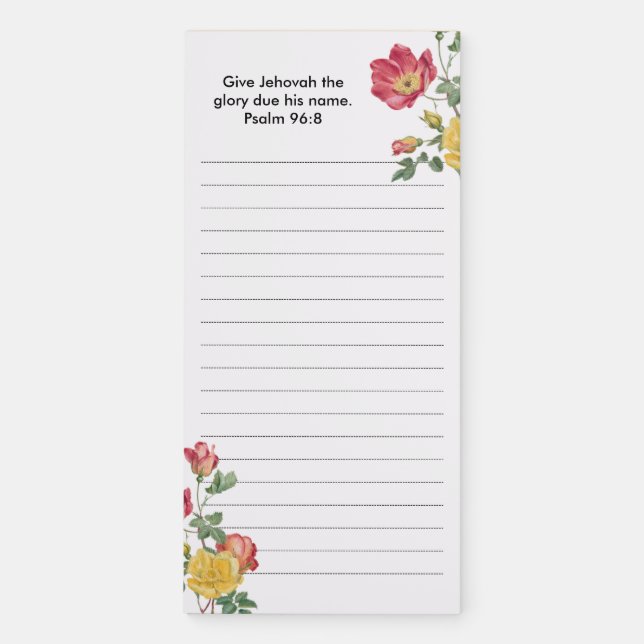 2025 Yeartext JW  Magnetic Notepad (Front)