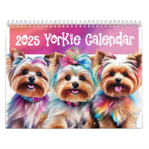 2025 Yorkie Calendar