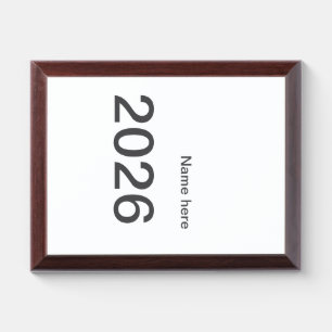 2026 2027 2028 name title here year bold letter  award plaque