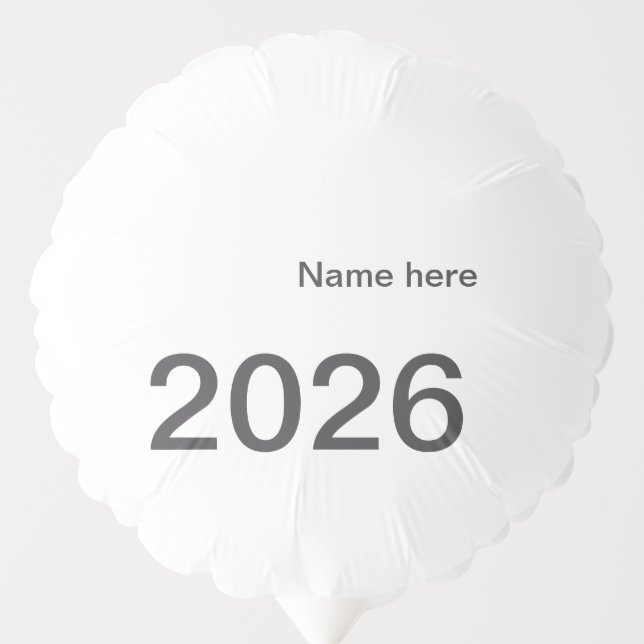 2026 2027 2028 name title here year bold letter  balloon (Front)