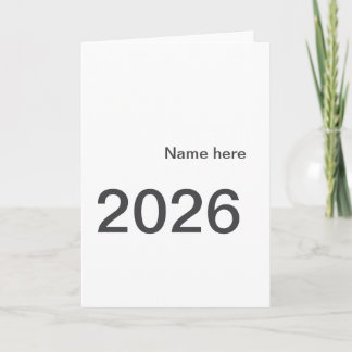 2026 2027 2028 name title here year bold letter  card
